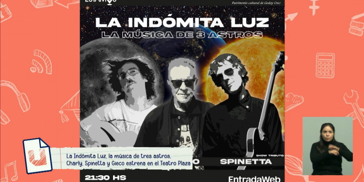 "La Indómita Luz", el espectáculo de artistas de Mendoza que reúne canciones de Spinetta, Gieco y Charly