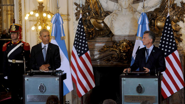 imagen Macri y Obama reciben a la prensa