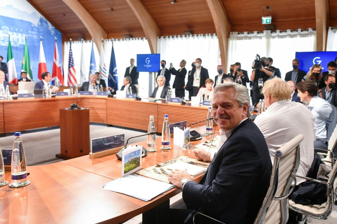 En el G7, Fernández pidió el final de la guerra en Ucrania y una nueva arquitectura financiera
