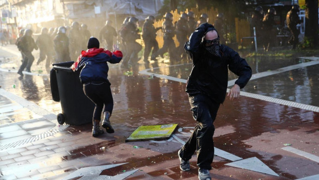 imagen Nuevos incidentes en el G20 dejaron más de 100 policías heridos