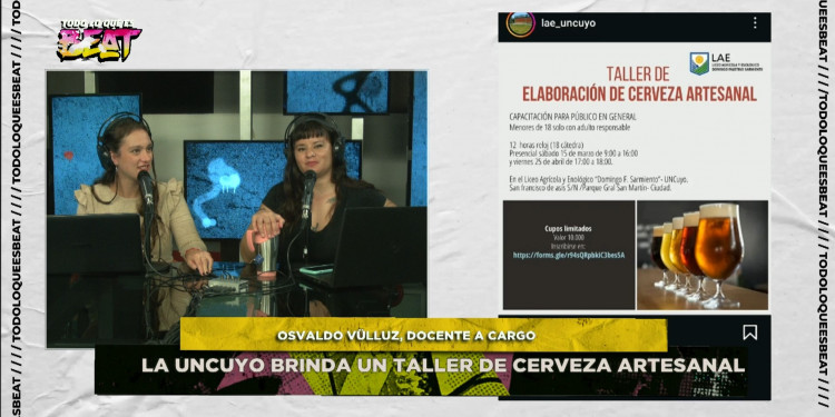 La UNCUYO brinda un taller de cerveza artesanal para toda la comunidad