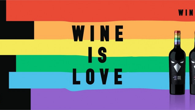 imagen "Wine Is Love", la campaña de una bodega mendocina en apoyo al colectivo LGBTIQ+