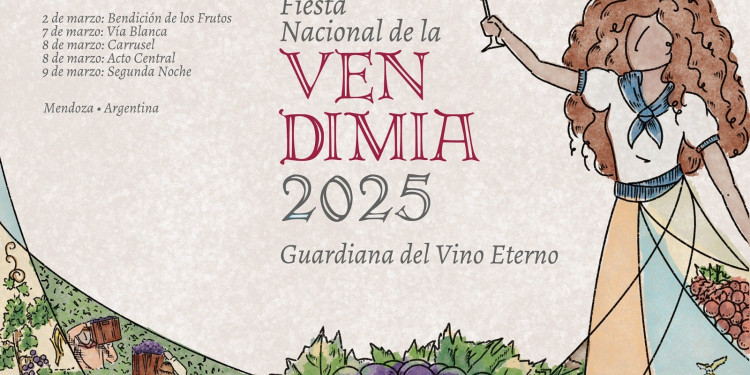 Una diseñadora egresada de la UNCUYO creó la imagen de la Vendimia 2025