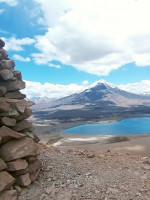 Descubrieron un paisaje sagrado inca en la Laguna del Diamante