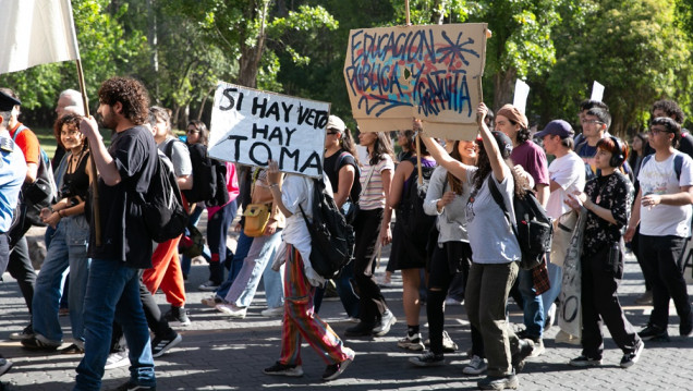 imagen El recorte presupuestario impulsó la participación de estudiantes autoconvocados