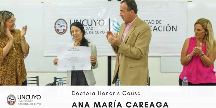 Ana María Careaga es la nueva doctora Honoris Causa de la UNCUYO