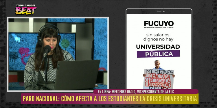 Entrevista a Mercedes Hadid, vicepresidenta de la Federación Universitaria de Cuyo