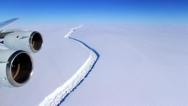 imagen Antártida: se desprendió el mayor iceberg de la historia