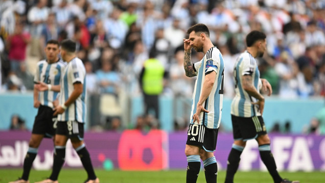 imagen Argentina perdió sorpresivamente con Arabia Saudita en su debut en Qatar