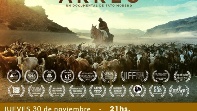 imagen Arreo, el documental mendocino multipremiado llega a la Alianza Francesa