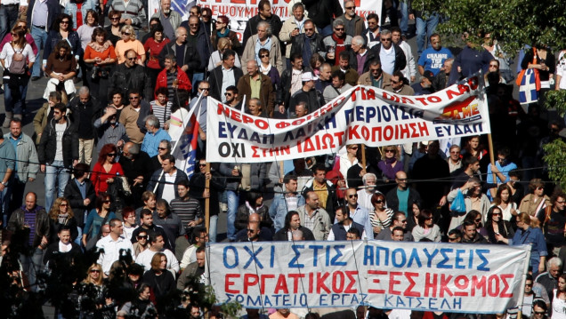 imagen Grecia: paro general contra el recorte de las pensiones