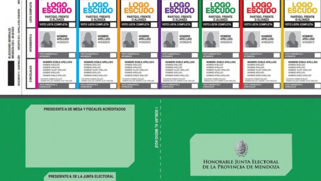 imagen Presentaron la boleta única con la que Mendoza votará en las elecciones provinciales