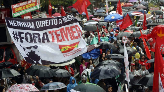 imagen Marchas masivas contra Temer en las principales ciudades de Brasil