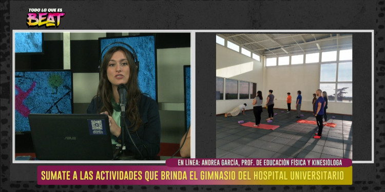 Sumate a las actividades físicas del gimnasio del Hospital Universitario