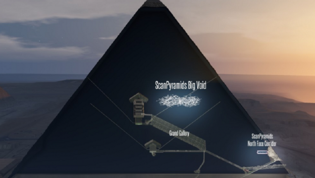 imagen Tras 4500 años, descubrieron una cámara secreta en la pirámide de Keops