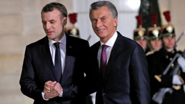 imagen Macri se reunió con Macron y le pidió acelerar el acuerdo UE-Mercosur