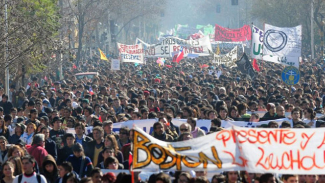 imagen Estudiantes chilenos marchan nuevamente