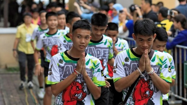 imagen Los niños de la cueva de Tailandia hablan por primera vez para los medios