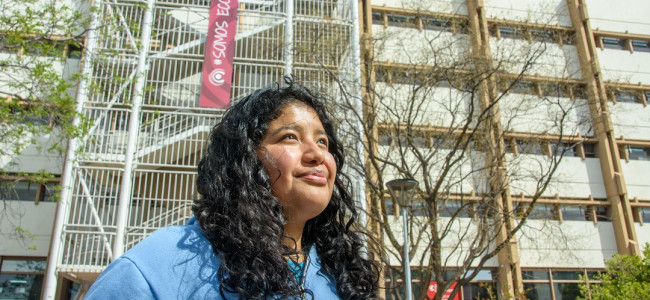 "Me gustaría que mi historia incentivara a estudiantes de escuelas rurales a venir a la universidad"