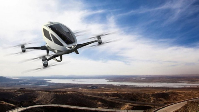 imagen ¿Volar en drone? El Ehang 184 AAV te lleva