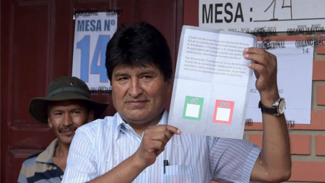 imagen Bolivia rechazó la reelección de Morales