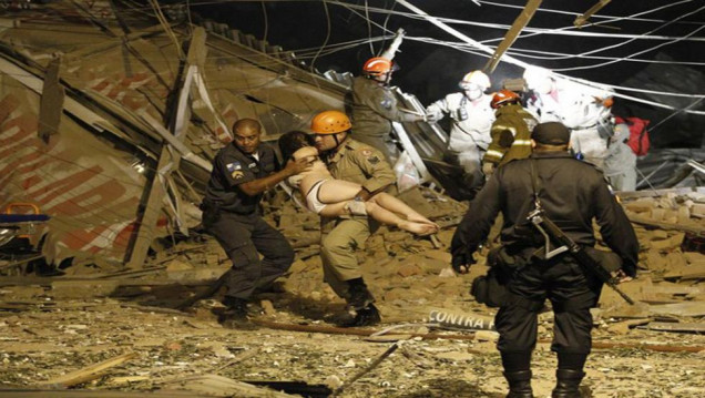 imagen Una fuerte explosión de gas deja varios heridos en Río de Janeiro