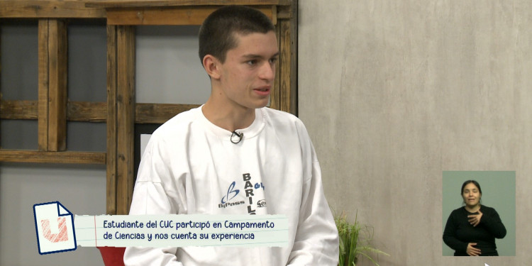 Cómo fue la experiencia de un estudiante del CUC en el Campamento Nacional de Ciencias para Jóvenes