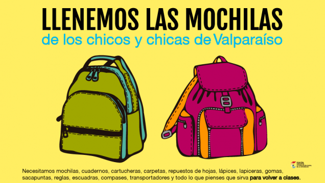 imagen Lápices solidarios: ¡Llenemos las mochilas para Valparaíso!