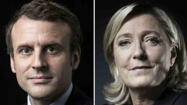 imagen Macron y Le Pen van al balotaje para la presidencia de Francia