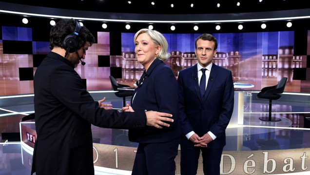imagen Macron y Le Pen justificaron las agresiones en su debate televisivo