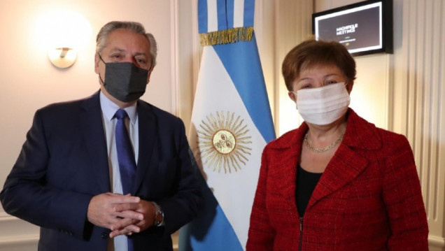 imagen Antes de su participación en la ONU, Alberto Fernández se reunirá con Georgieva