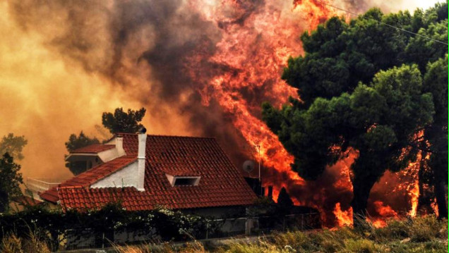 imagen Un incendio desató la peor catástrofe  en la historia de Grecia