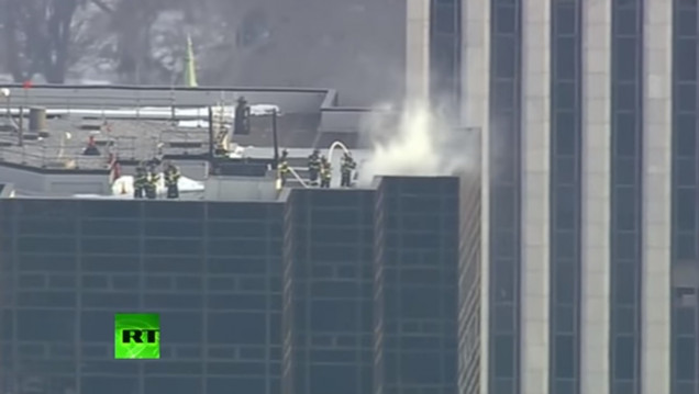 imagen Se produjo un incendio en la terraza de la Trump Tower, en Nueva York