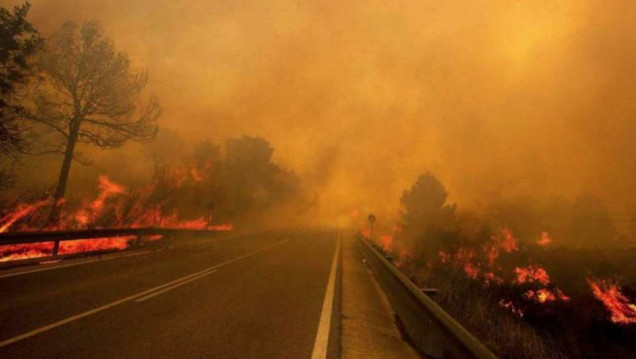 imagen Incendios en el Sur: un rayo inició un nuevo foco de incendio 