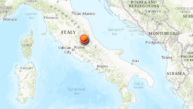 imagen Tres sismos en una hora sacudieron Italia