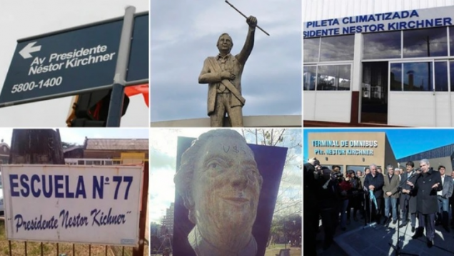 imagen Retiran de forma masiva los monumentos de Néstor Kirchner