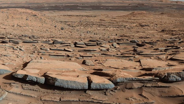 imagen La NASA halló evidencia de un antiguo lago en Marte