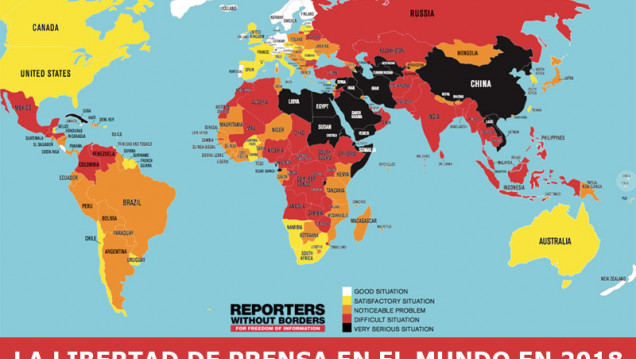 imagen La libertad de prensa empeoró en Argentina entre 2017 y 2018