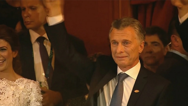 imagen Las lágrimas de Macri en la gala del Teatro Colón