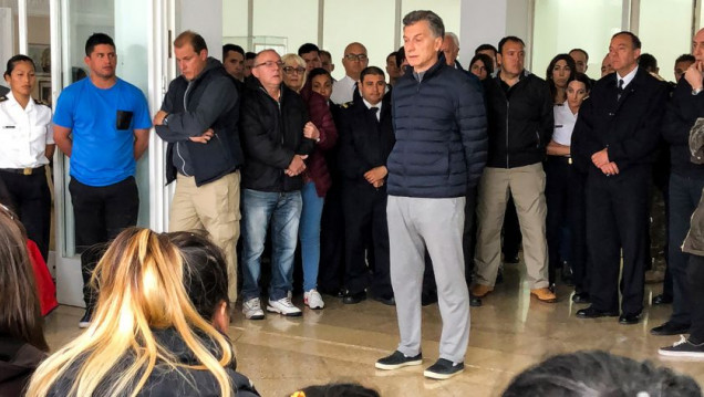 imagen Macri remarcó que no se abandonará la búsqueda del ARA San Juan