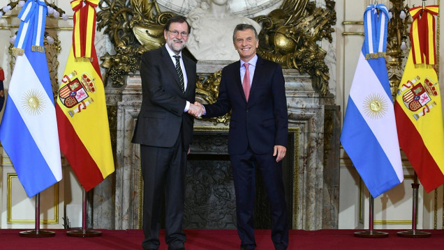 imagen Rajoy elogió a Macri por sus "valientes reformas"