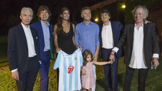 imagen Macri recibió a los Rolling Stones