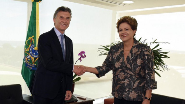 imagen Macri ya está reunido con Dilma Rousseff