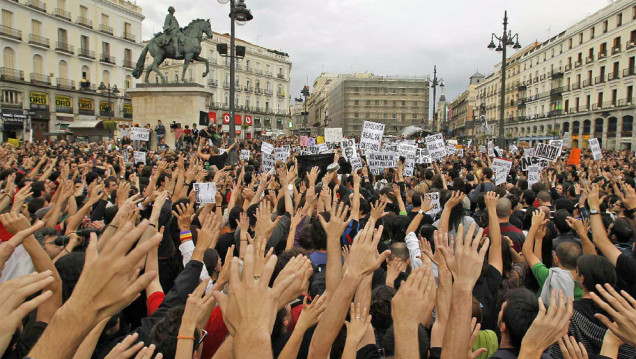 imagen Los "indignados" levantarán el campamento de la Puerta del Sol el próximo domingo