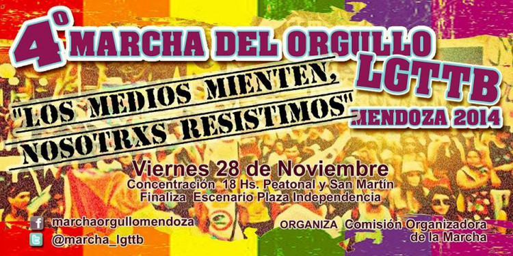 4ta Marcha del Orgullo LGTTB en Mendoza