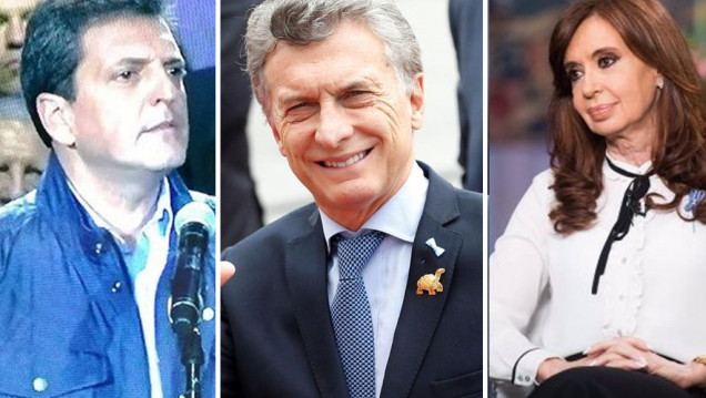 imagen Macri, Cristina y Massa, revolucionados