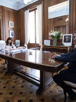 Hubo foto entre Cristina Fernández y Sergio Massa: aval antes de asumir como "superministro"