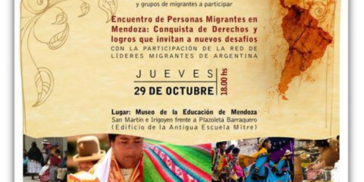 Encuentro de personas migrantes en Mendoza