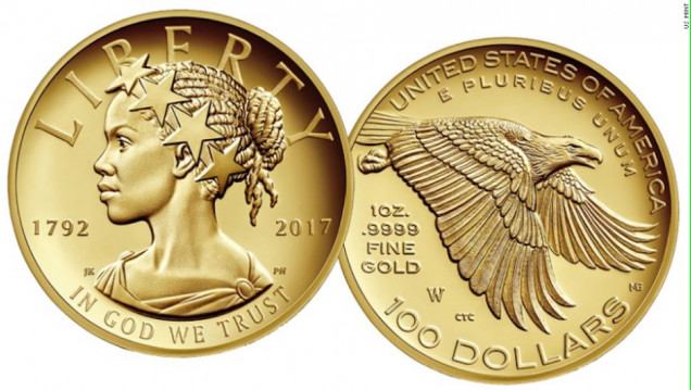 imagen Por primera vez, una mujer negra representará a la Libertad en una moneda de Estados Unidos