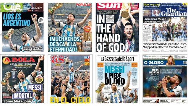 imagen "En la mano de Dios": los medios del mundo reflejaron el triunfo de Argentina